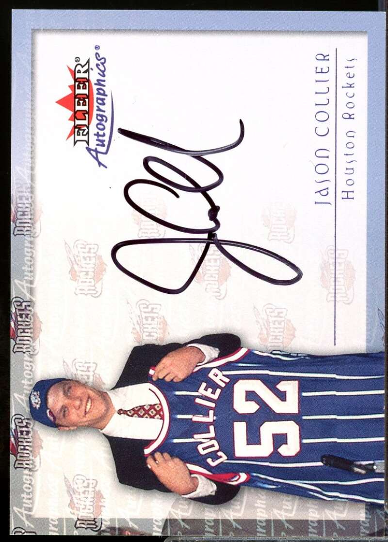 Jason Collier Card 2000-01 Fleer Autographics #10  Image 1