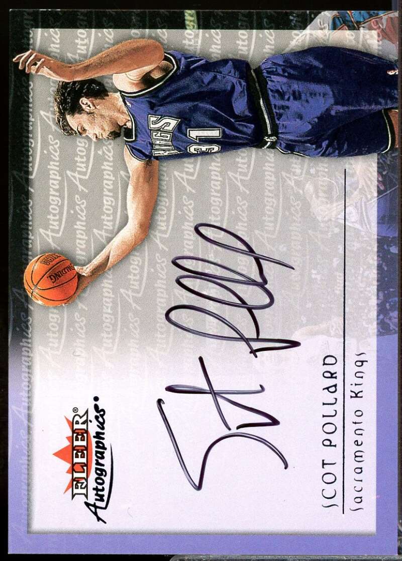 Scot Pollard Card 2000-01 Fleer Autographics #48  Image 1