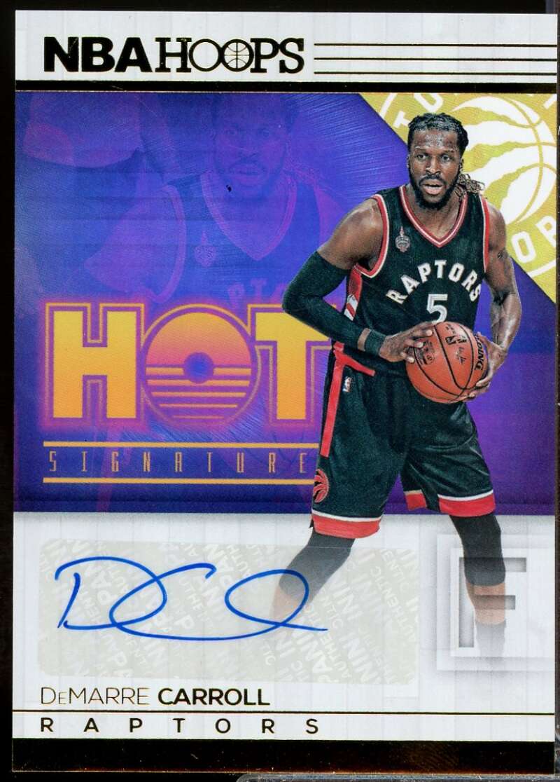 DeMarre Carroll Card 2016-17 Hoops Hot Signatures Autograph #45  Image 1