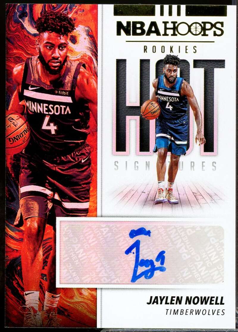 Jaylen Nowell Rookie Card 2019-20 Hoops Hot Signatures Autograph #16  Image 1