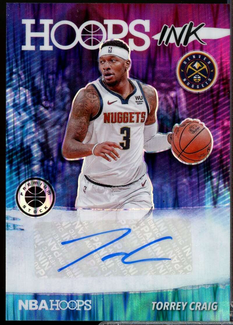 Torrey Craig Card 2019-20 Hoops Premium Stock Hoops Ink Autograph Flash #1  Image 1