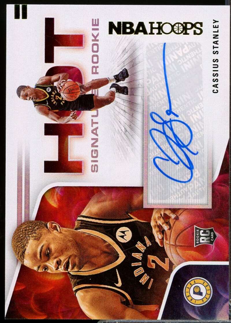 Cassius Stanley Rookie Card 2020-21 Hoops Hot Signatures Autograph #10  Image 1