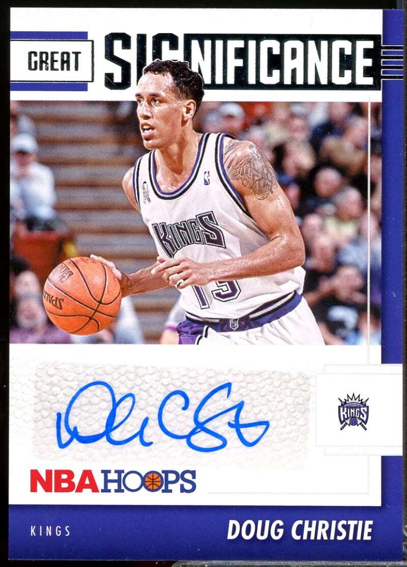 Doug Christie Card 2021-22 Hoops Great SIGnificance Autograph #16  Image 1