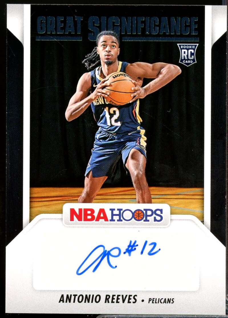Antonio Reeves Rookie Card 2024-25 Hoops Great SIGnificance Autograph #99  Image 1