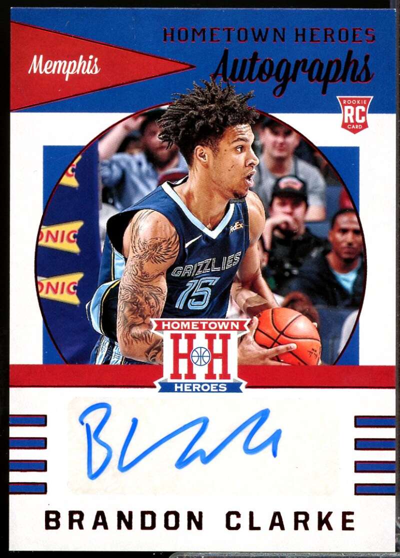 Brandon Clarke 2019-20 Chronicles Hometown Heroes Rookie Autographs Red #18  Image 1