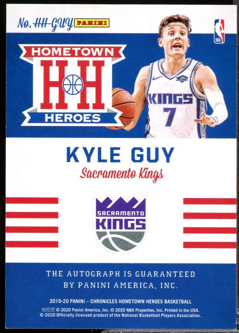 Kyle Guy 2019-20 Panini Chronicles Hometown Heroes Rookie Autographs Red #39  Image 2