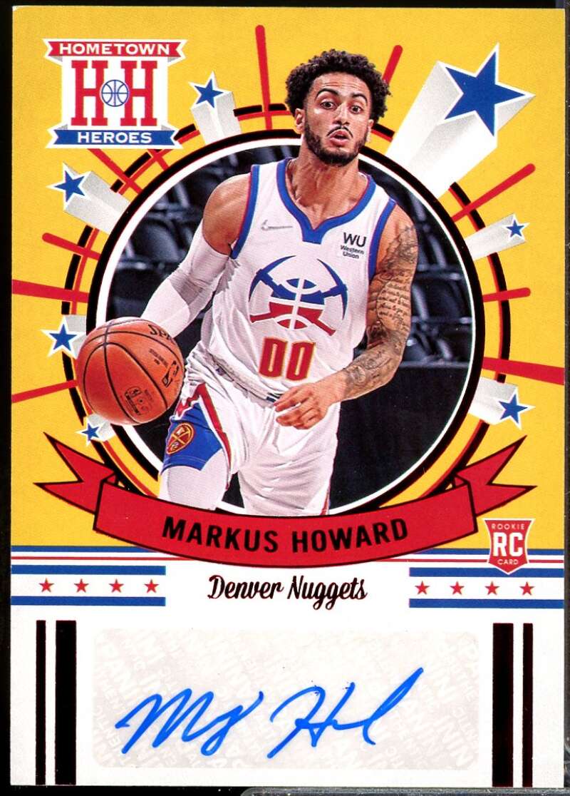 Markus Howard 2020-21 Panini Chronicles Hometown Heroes Rookie Autograph Red #40  Image 1