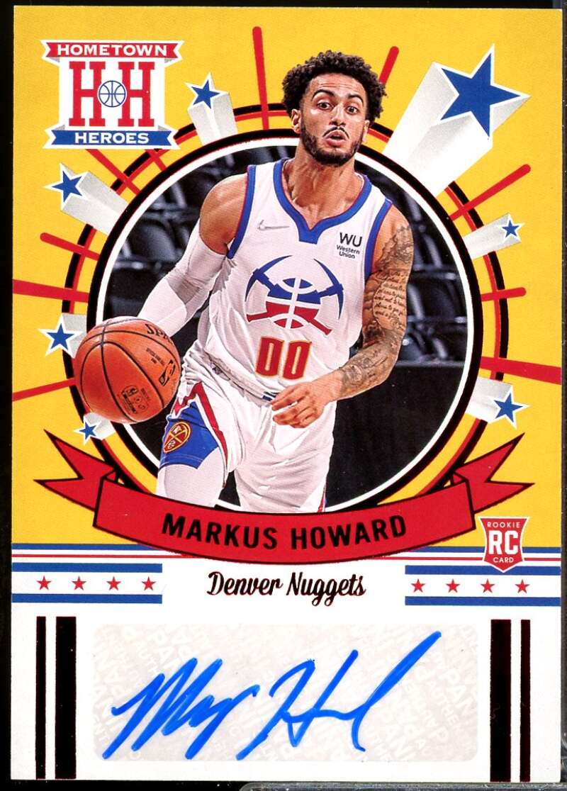 Markus Howard 2020-21 Panini Chronicles Hometown Heroes Rookie Autograph Red #40  Image 1