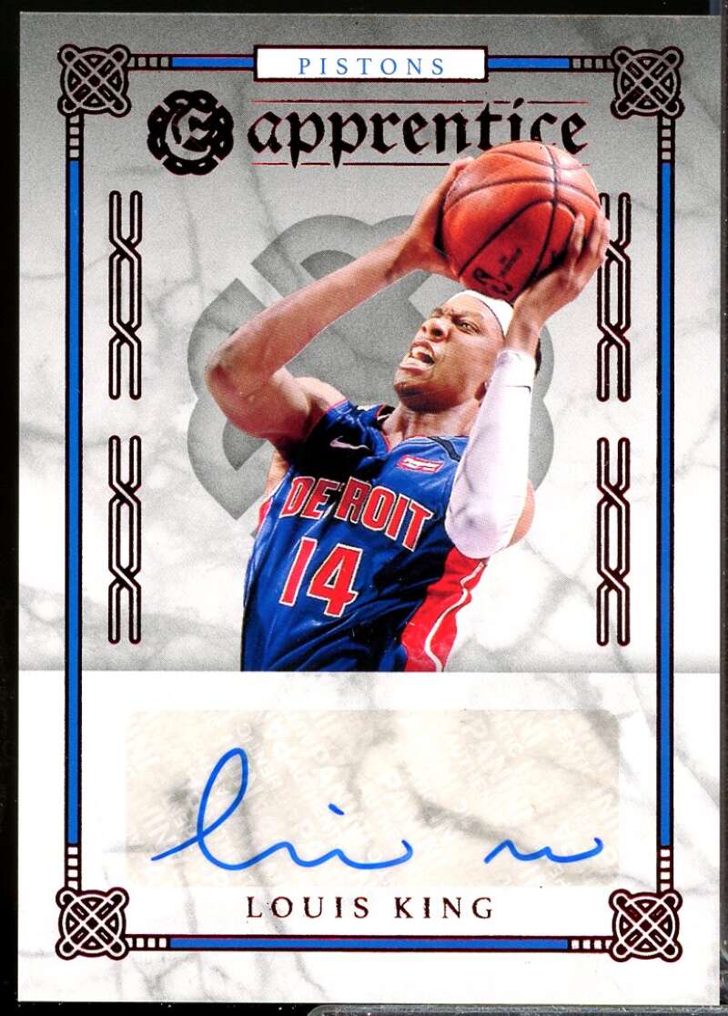 Louis King Card 2019-20 Panini Chronicles Apprentice Autograph Red #28  Image 1