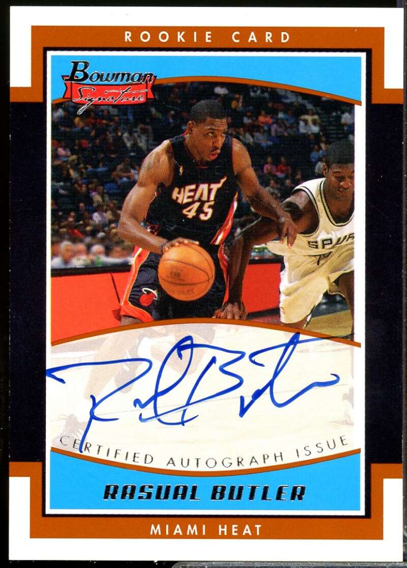 Rasual Butler Rookie Card 2002-03 Bowman Signature Edition Autograph #SERB  Image 1