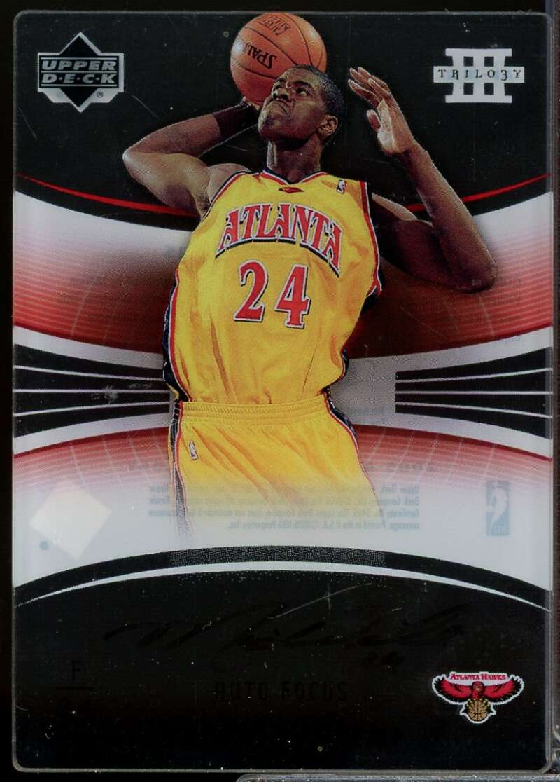 Marvin Williams Card 2005-06 Upper Deck Trilogy Auto Focus Autograph #MW  Image 1
