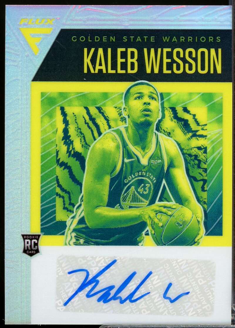 Kaleb Wesson Card 2020-21 Panini Flux Flux Rookie Autograph #17  Image 1