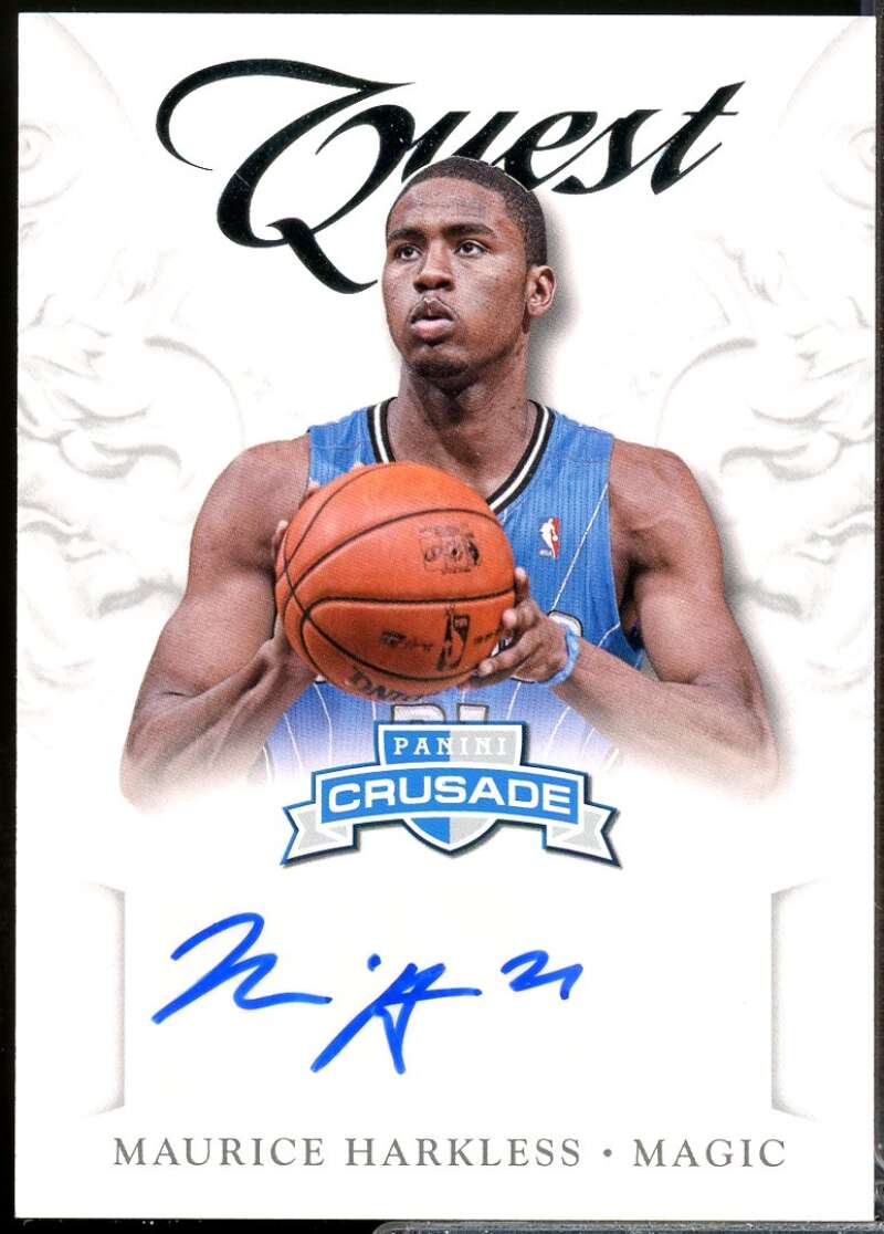Maurice Harkless Card 2012-13 Panini Crusade Quest Autographs #63  Image 1