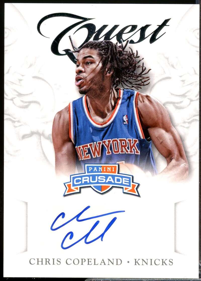 Chris Copeland Card 2012-13 Panini Crusade Quest Autographs #50  Image 1