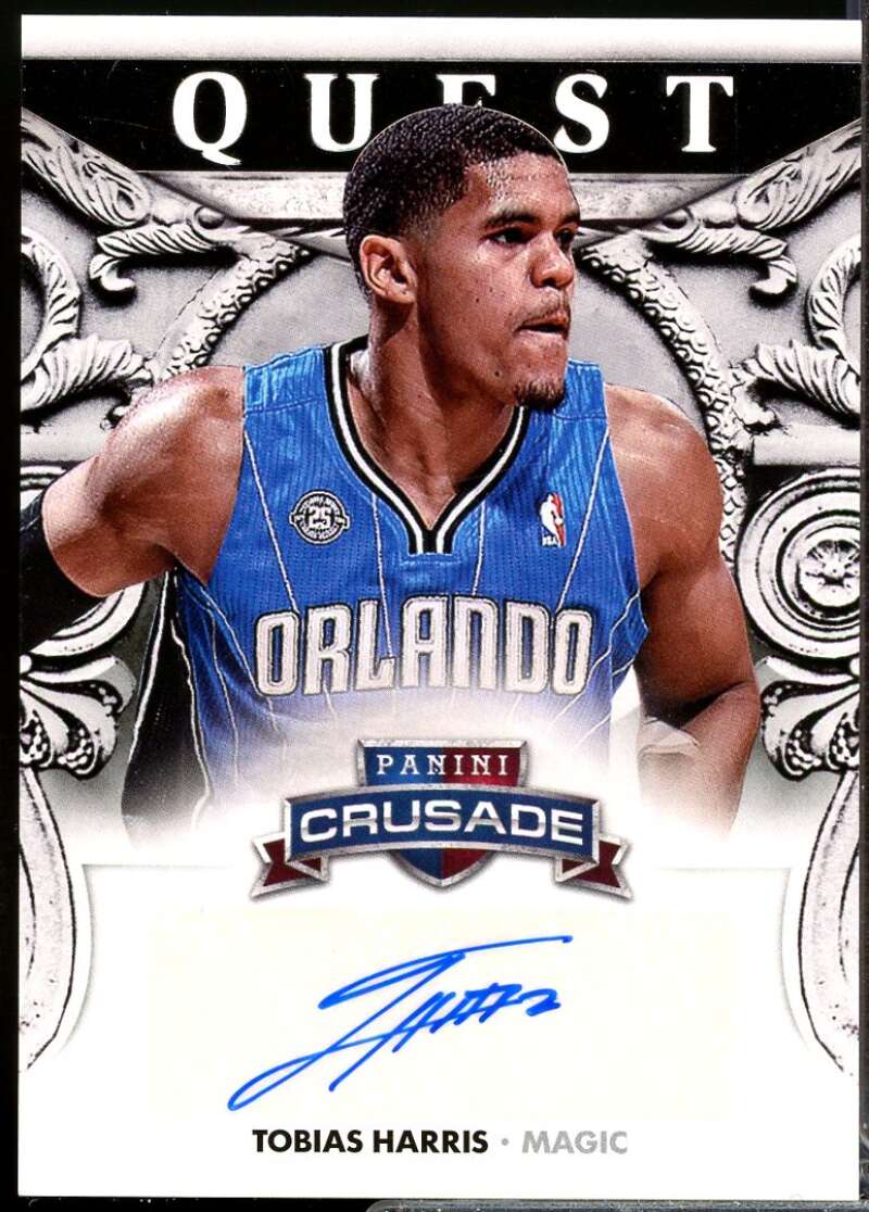 Tobias Harris Card 2013-14 Panini Crusade Quest Autographs #35  Image 1