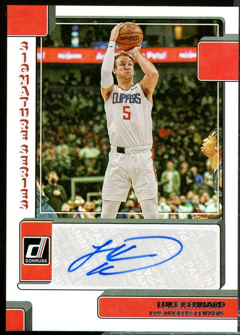 Luke Kennard Card 2022-23 Donruss Signature Series Autograph #68  Image 1
