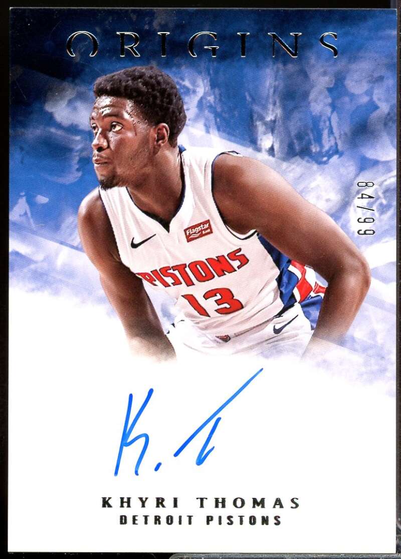 Khyri Thomas Rookie Card 2018-19 Panini Chronicles Origins Rookie Autographs #4  Image 1