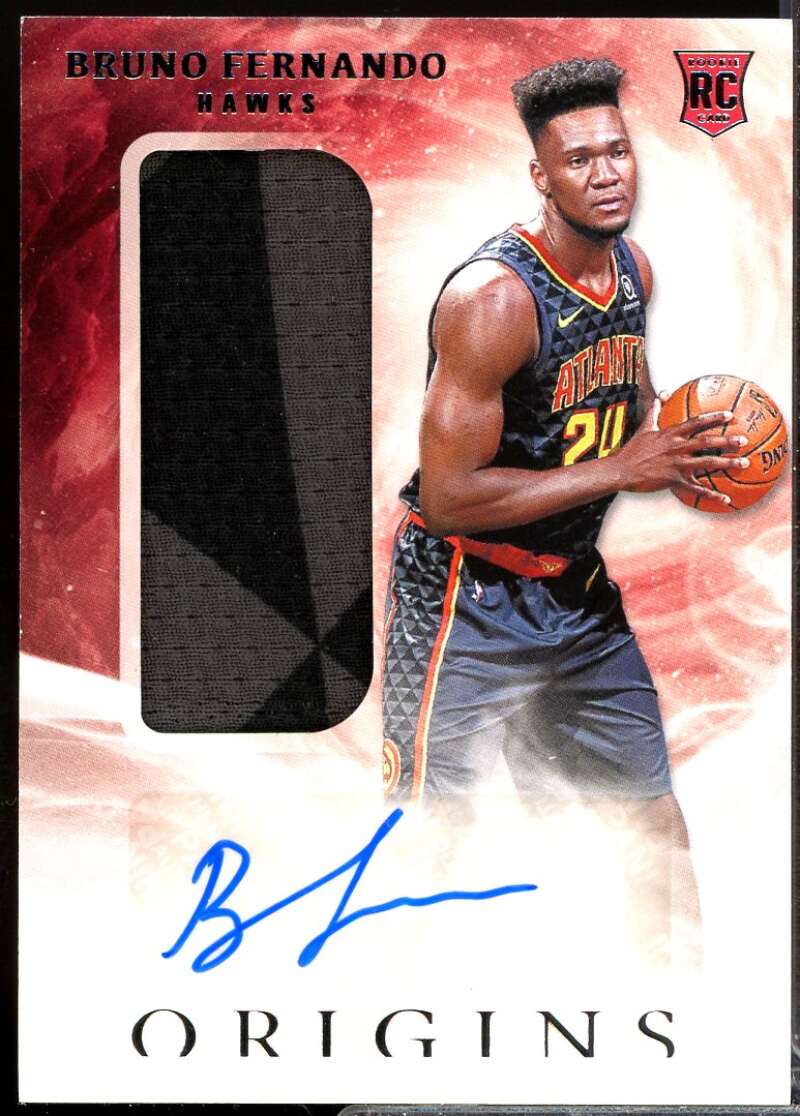 Bruno Fernando Rookie Card 2019-20 Panini Origins Jersey Autograph #156  Image 1
