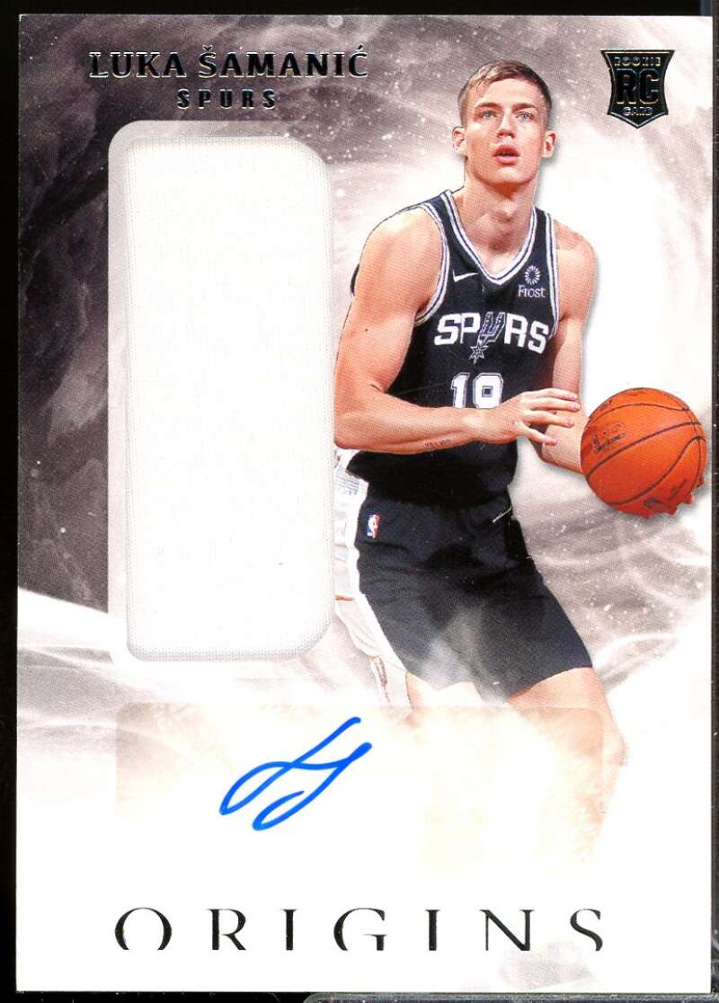 Luka Samanic Rookie Card 2019-20 Panini Origins Jersey Autograph #151  Image 1