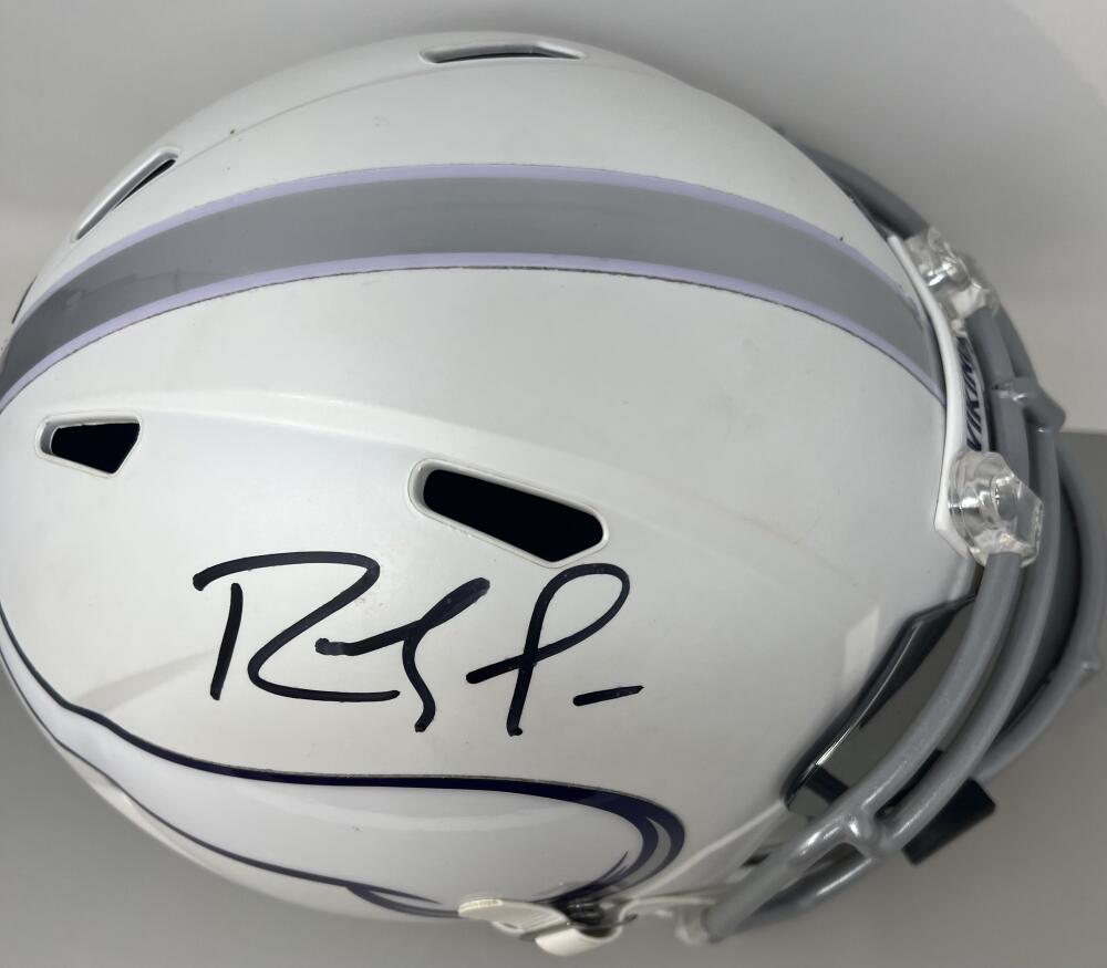 Randy Moss Autograph Signed Vikings Full Size Replica Helmet BAS Authentic  Image 5