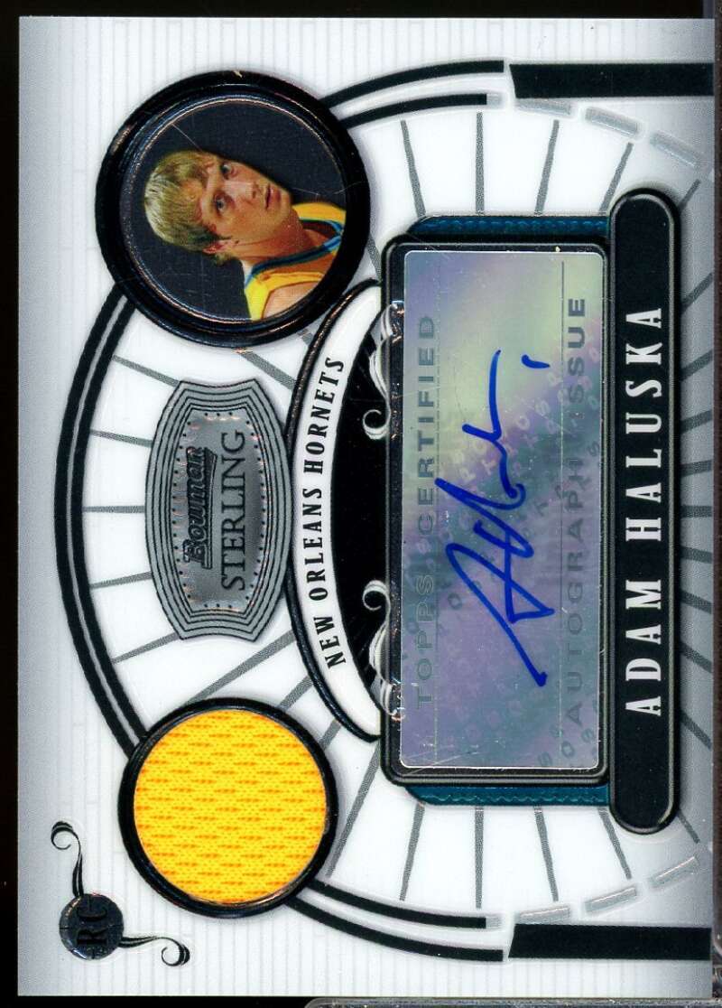 Adam Haluska Rookie /218 Card 2007-08 Bowman Sterling Jersey Autograph #AHK  Image 1