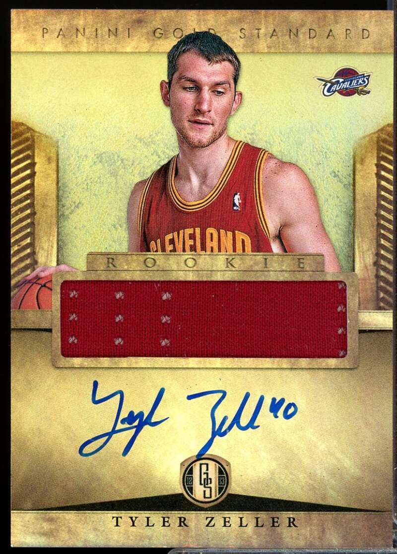 Tyler Zeller Rookie Card 2012-13 Panini Gold Standard Jersey Autograph #303  Image 1