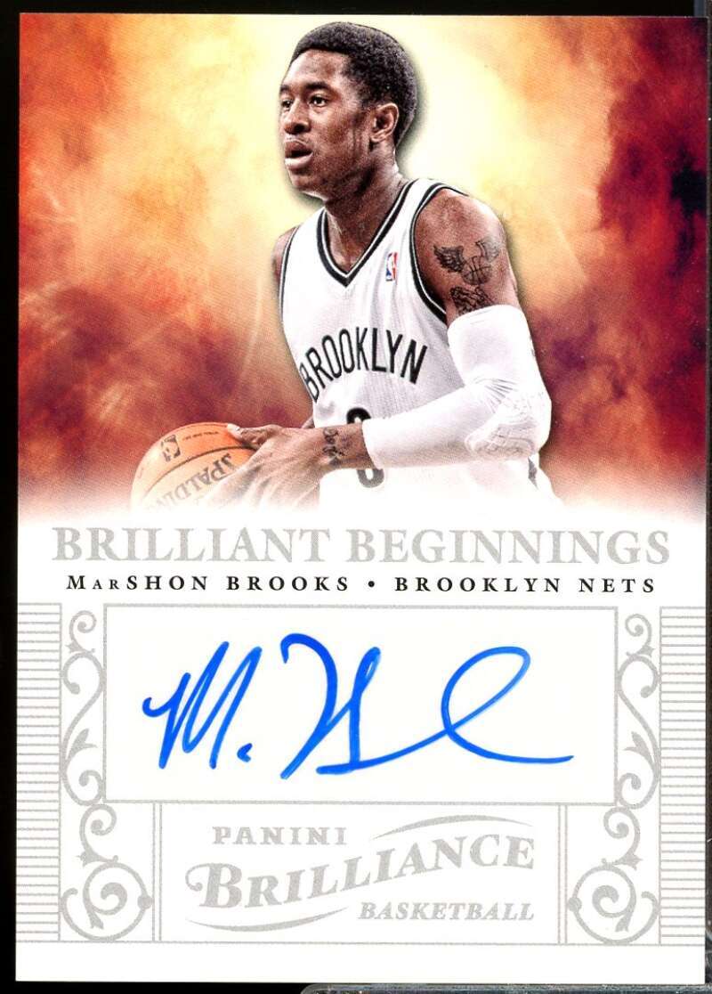 MarShon Brooks 2012-13 Panini Brilliance Brilliant Beginnings Autographs #46  Image 1