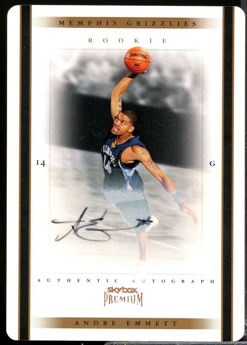 Andre Emmett Rookie Card 2004-05 SkyBox Premium Autographs Die Cuts #97  Image 1
