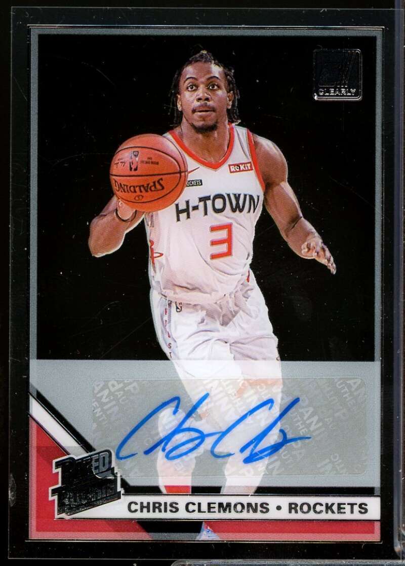 Chris Clemons Card 2019-20 Clearly Donruss Rated Rookie Autographs #27  Image 1