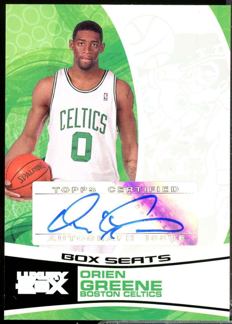 Orien Greene /624 Card 2005-06 Topps Luxury Box Box Seats Autographs #OG  Image 1