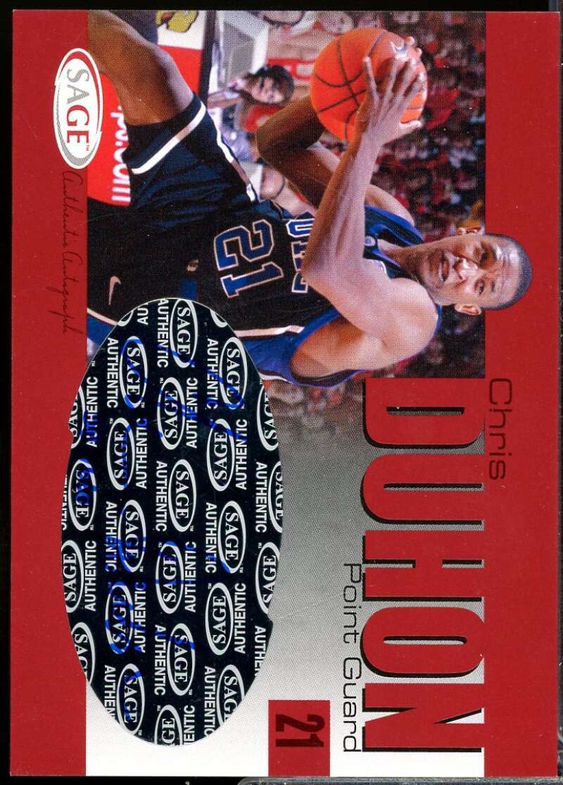 Chris Duhon /660 Card 2004 SAGE Autographs #A9  Image 1