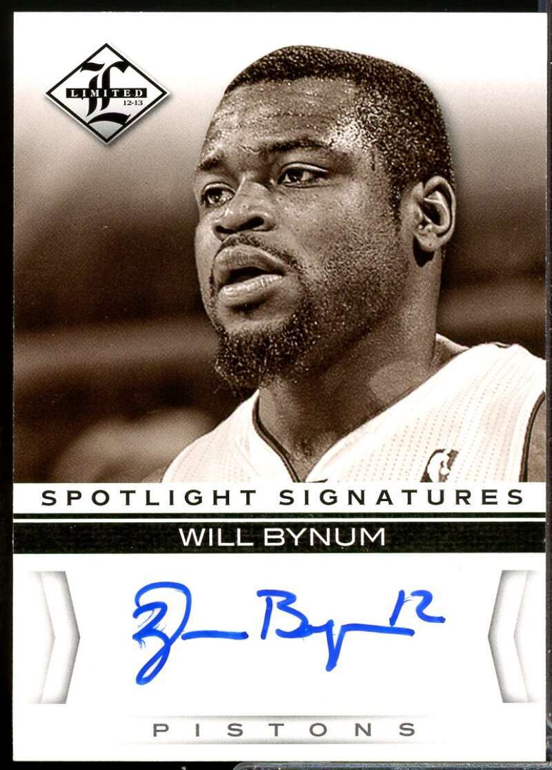Will Bynum /99 Card 2012-13 Limited Spotlight Signatures Autograph #41  Image 1
