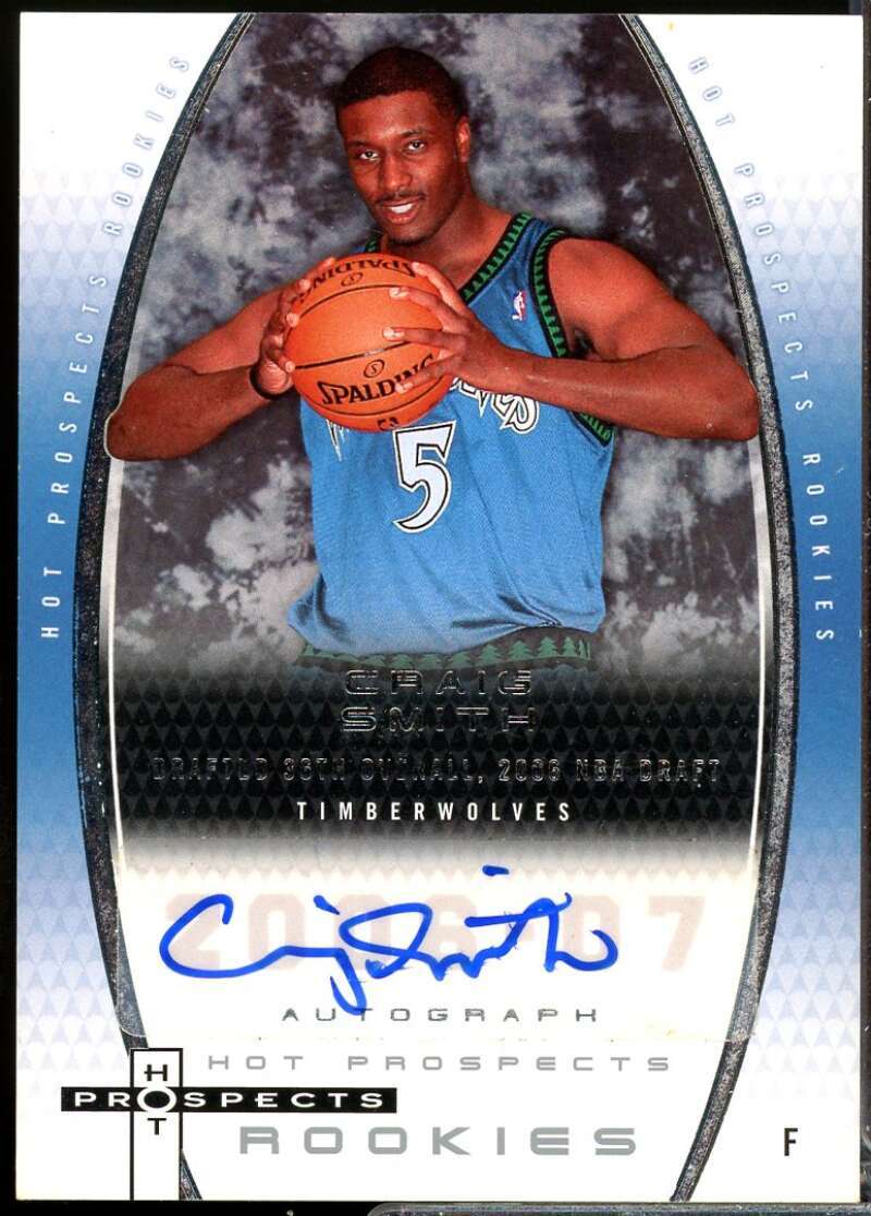 Craig Smith Rookie Card 2006-07 Fleer Hot Prospects Autograph #91  Image 1