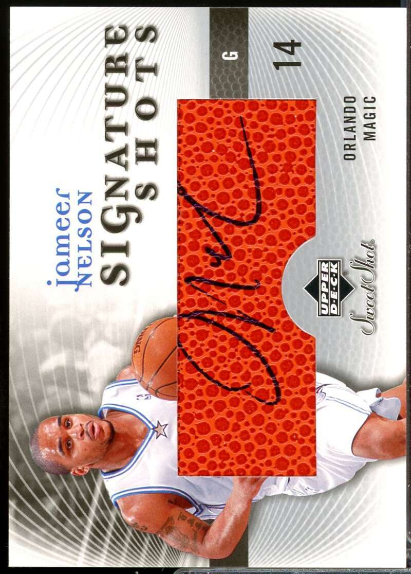 Jameer Nelson Card 2004-05 Sweet Shot Signature Shots Autograph #JN  Image 1