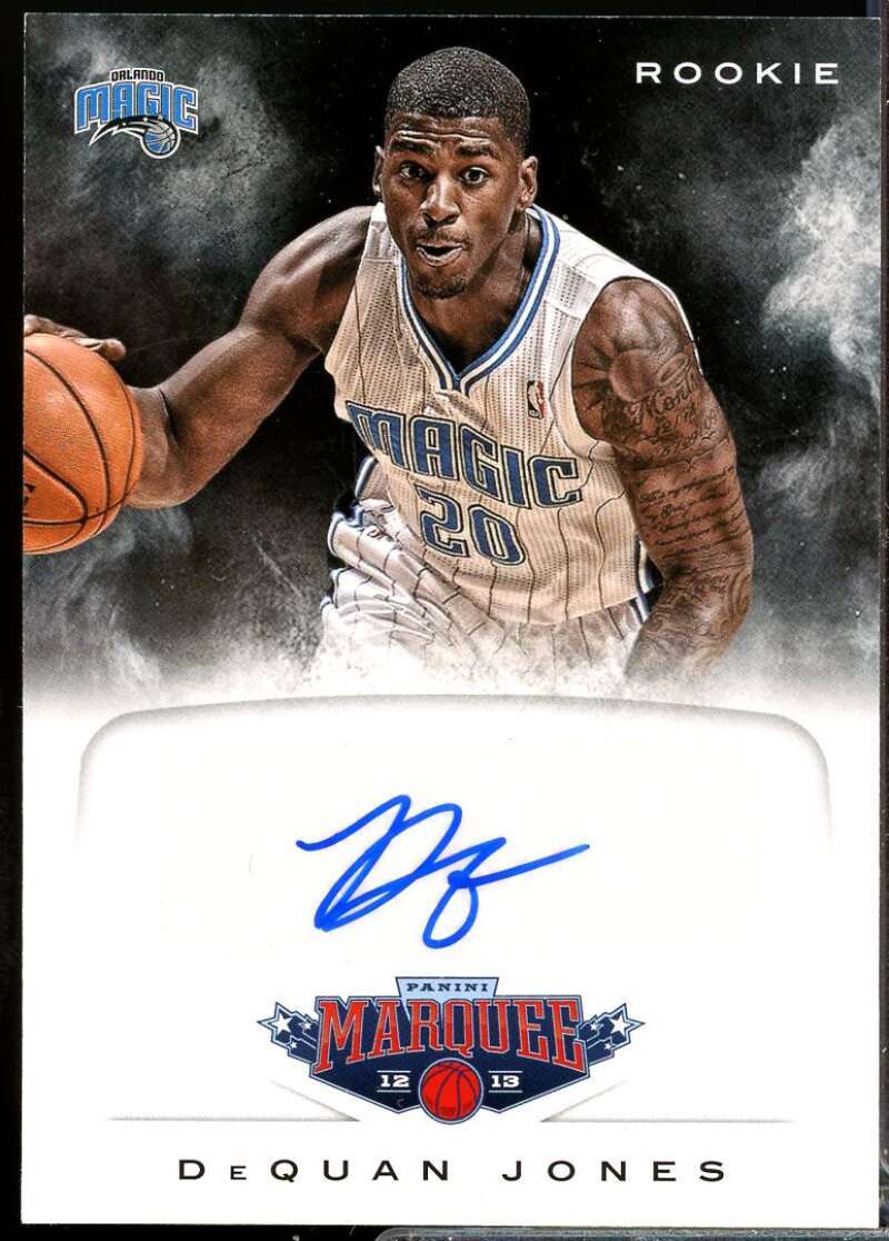 DeQuan Jones Card 2012-13 Panini Marquee Rookie Autograph #57  Image 1