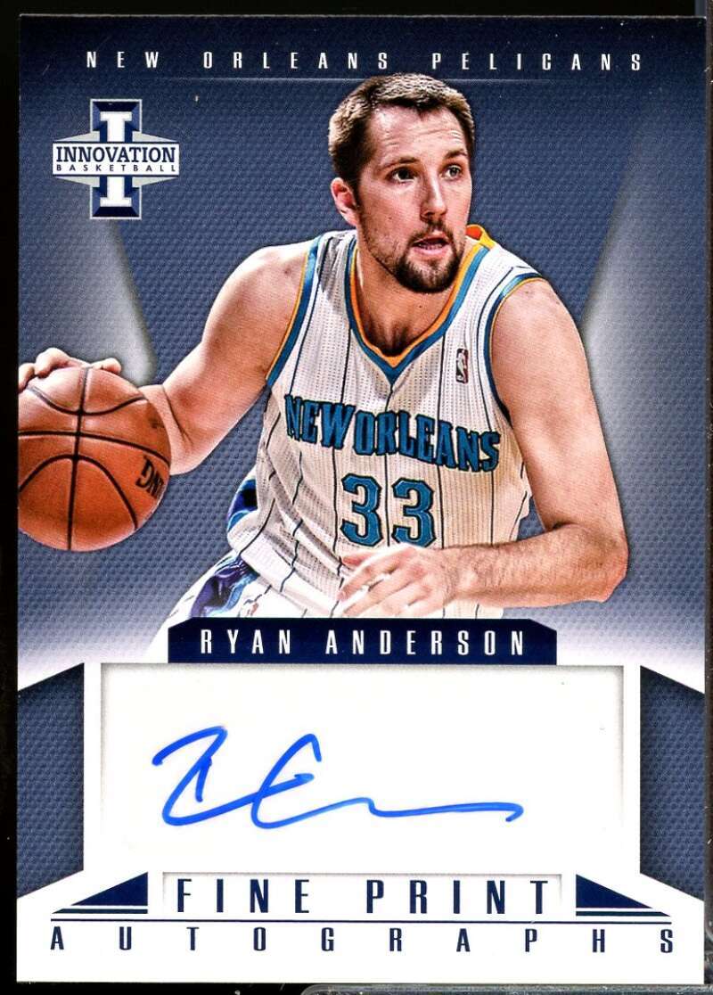 Ryan Anderson Card 2012-13 Innovation Fine Print Autographs #7  Image 1