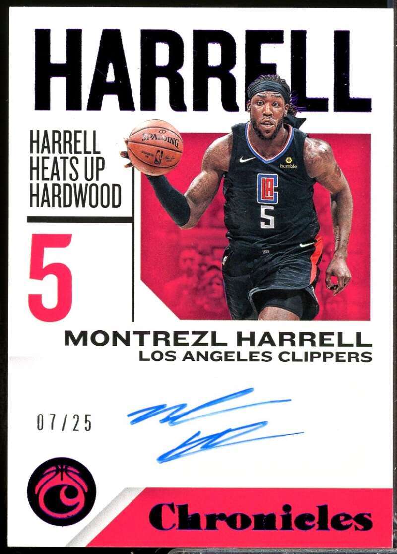 Montrezl Harrell /25 2018-19 Panini Chronicles Signatures Autograph Purple #8  Image 1