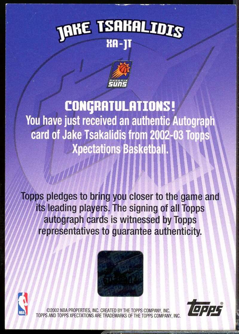 Iakovos Tsakalidis Card 2002-03 Topps Xpectations Autographs #XAJT  Image 2
