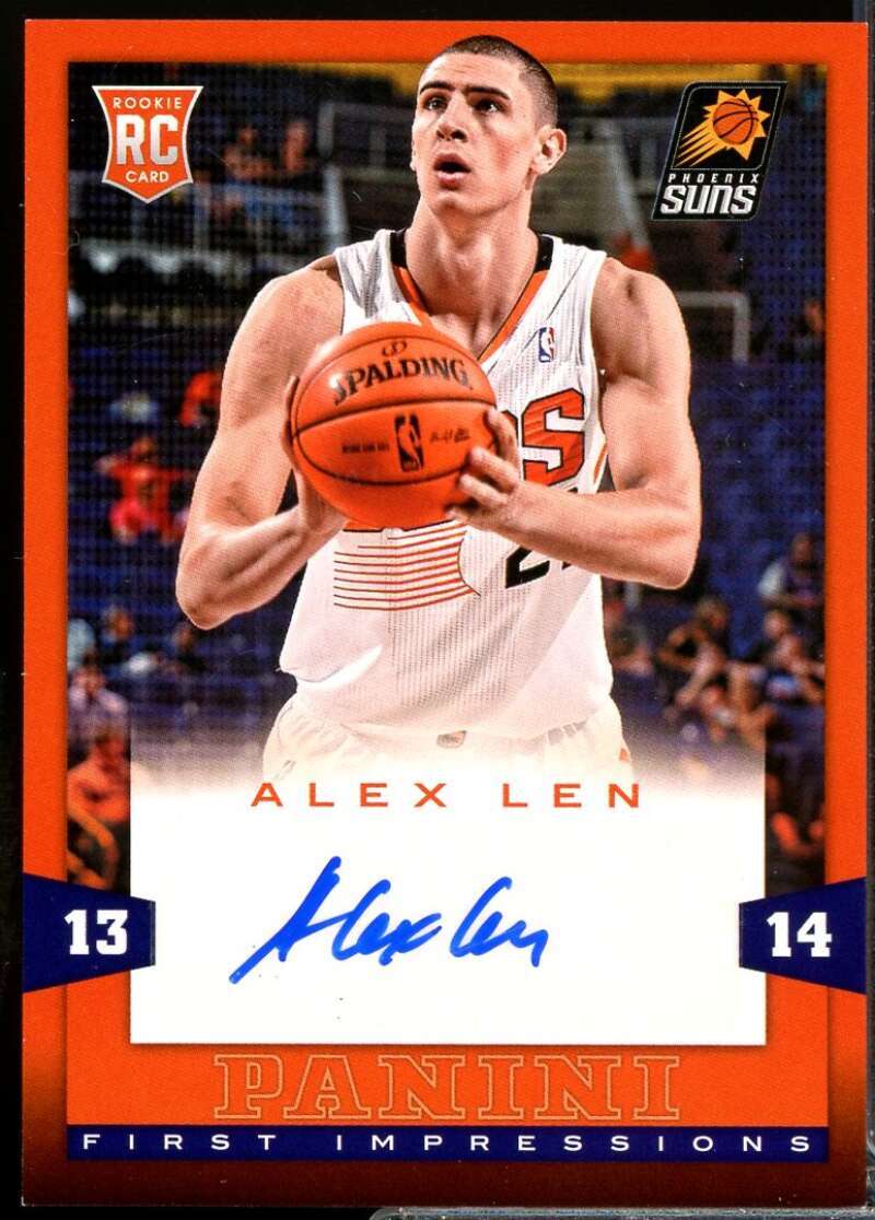 Alex Len Rookie Card 2013-14 Panini First Impressions Autographs #8  Image 1