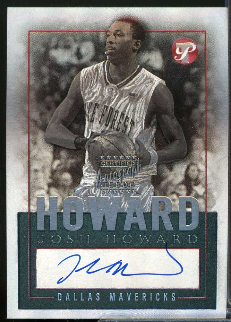 Josh Howard Card 2003-04 Topps Pristine Personal Endorsements Autograph #JHO  Image 1