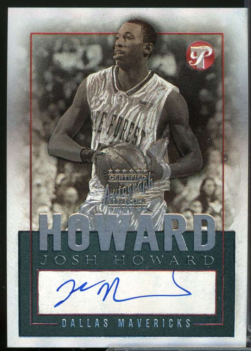 Josh Howard Card 2003-04 Topps Pristine Personal Endorsements Autograph #JHO  Image 1