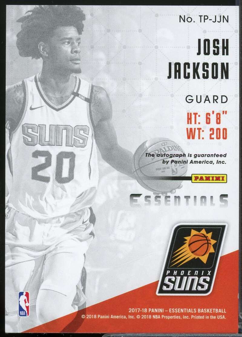 Josh Jackson Rookie /35 2017-18 Essentials True Potential Autograph Gold #34  Image 2