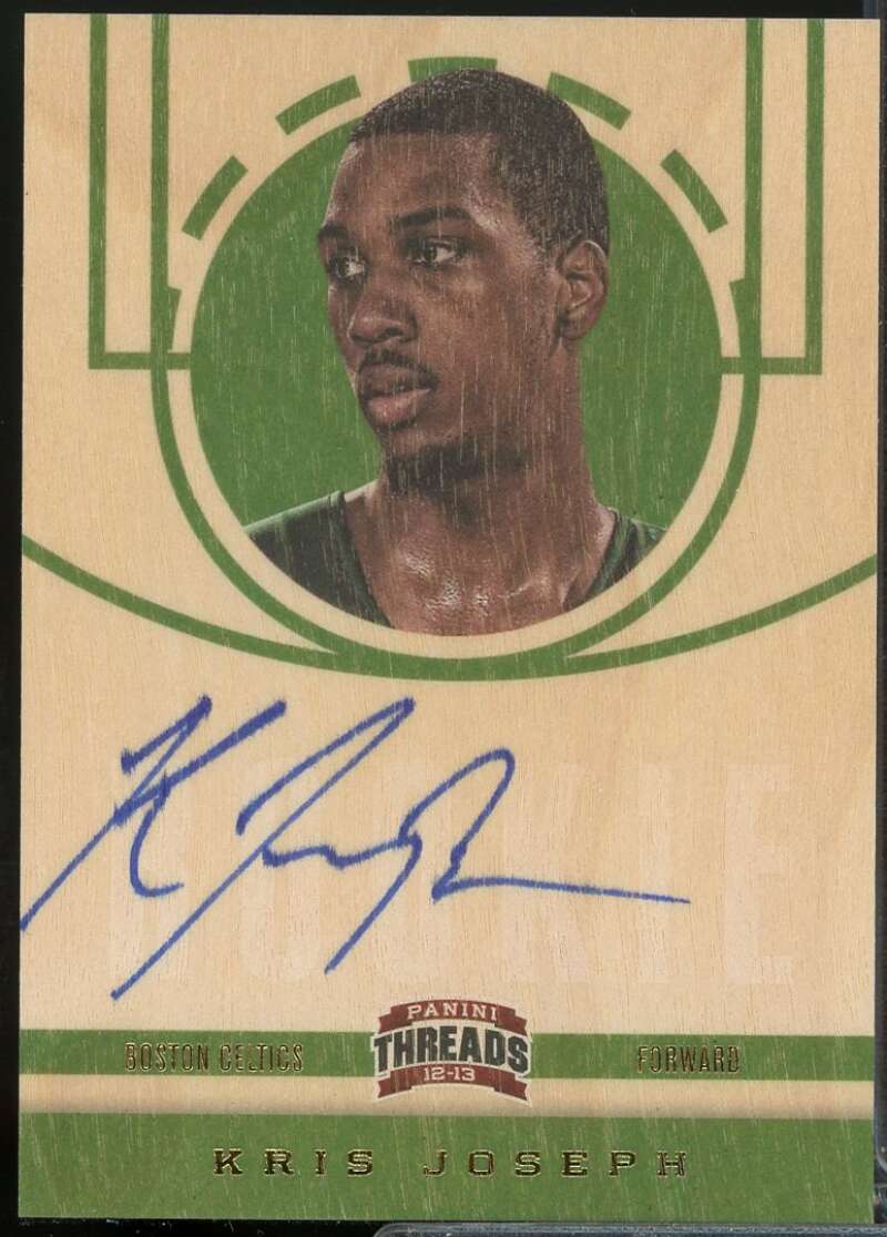 Kris Joseph Rookie Card 2012-13 Panini Threads Autograph #249  Image 1