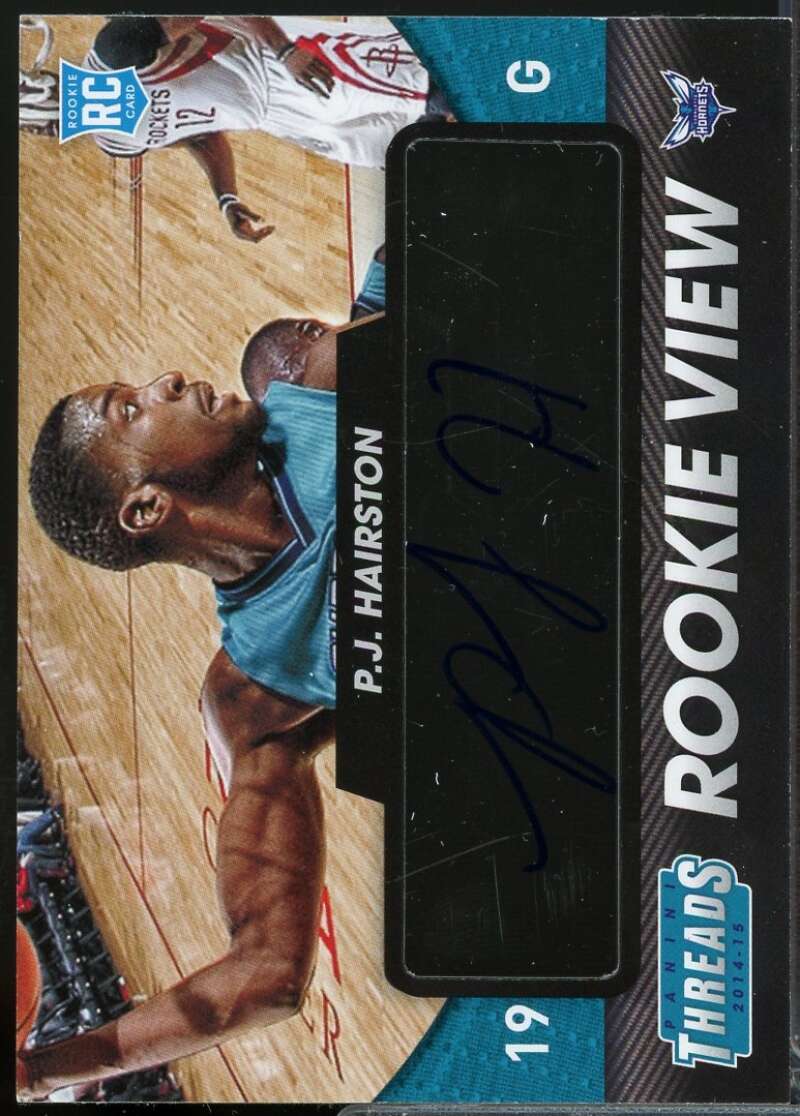 P.J. Hairston Card 2014-15 Panini Threads Rookie View Autographs #9  Image 1