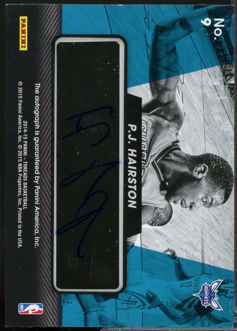 P.J. Hairston Card 2014-15 Panini Threads Rookie View Autographs #9  Image 2