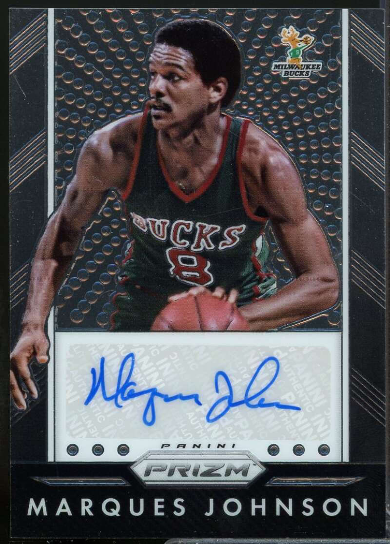 Marques Johnson Card 2015-16 Panini Prizm Autographs #56  Image 1