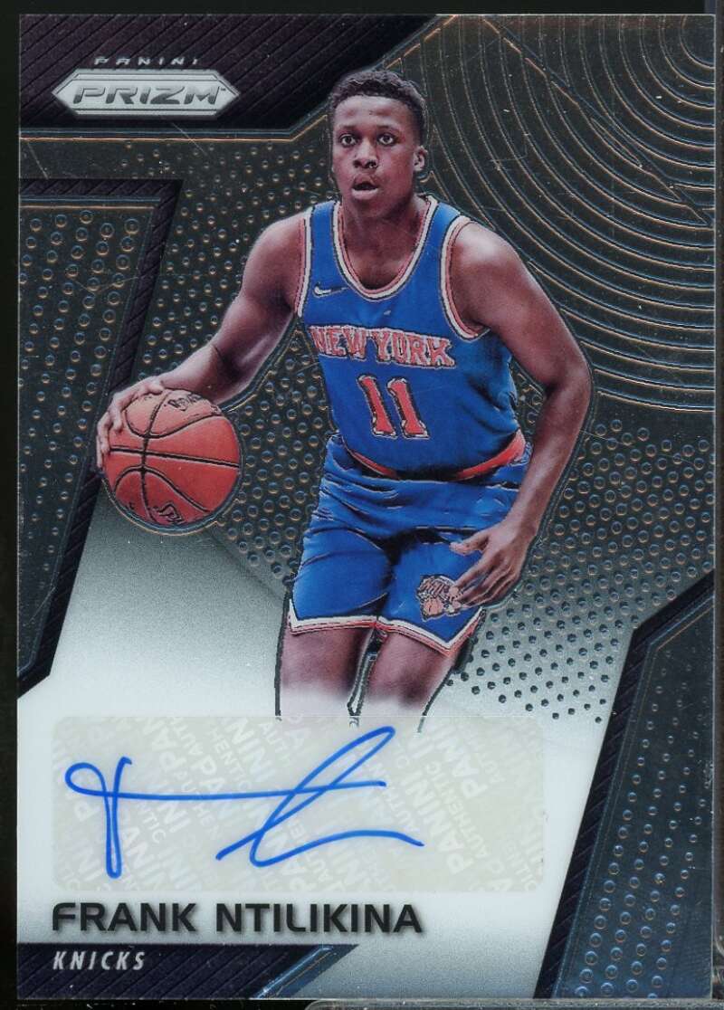 Frank Ntilikina Card 2017-18 Panini Prizm Rookie Signatures Autograph #7  Image 1