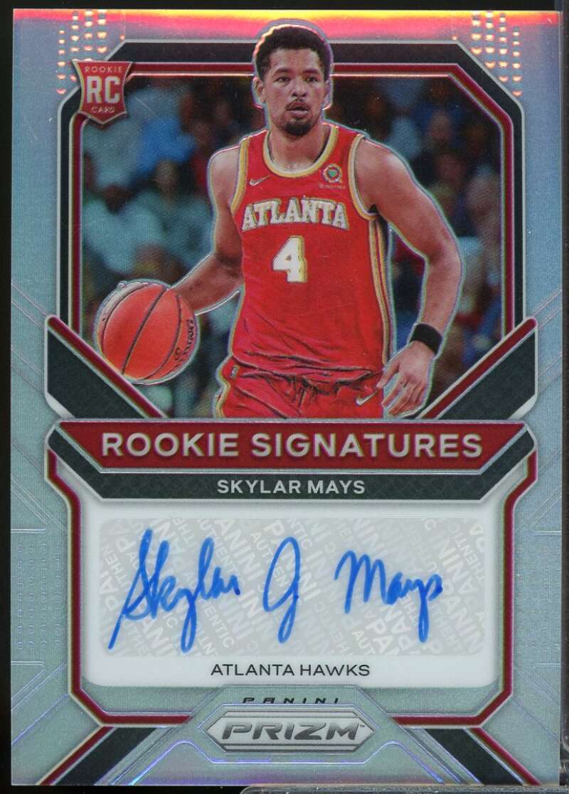 Skylar Mays Card 2020-21 Panini Prizm Rookie Signatures Autograph Silver #47  Image 1