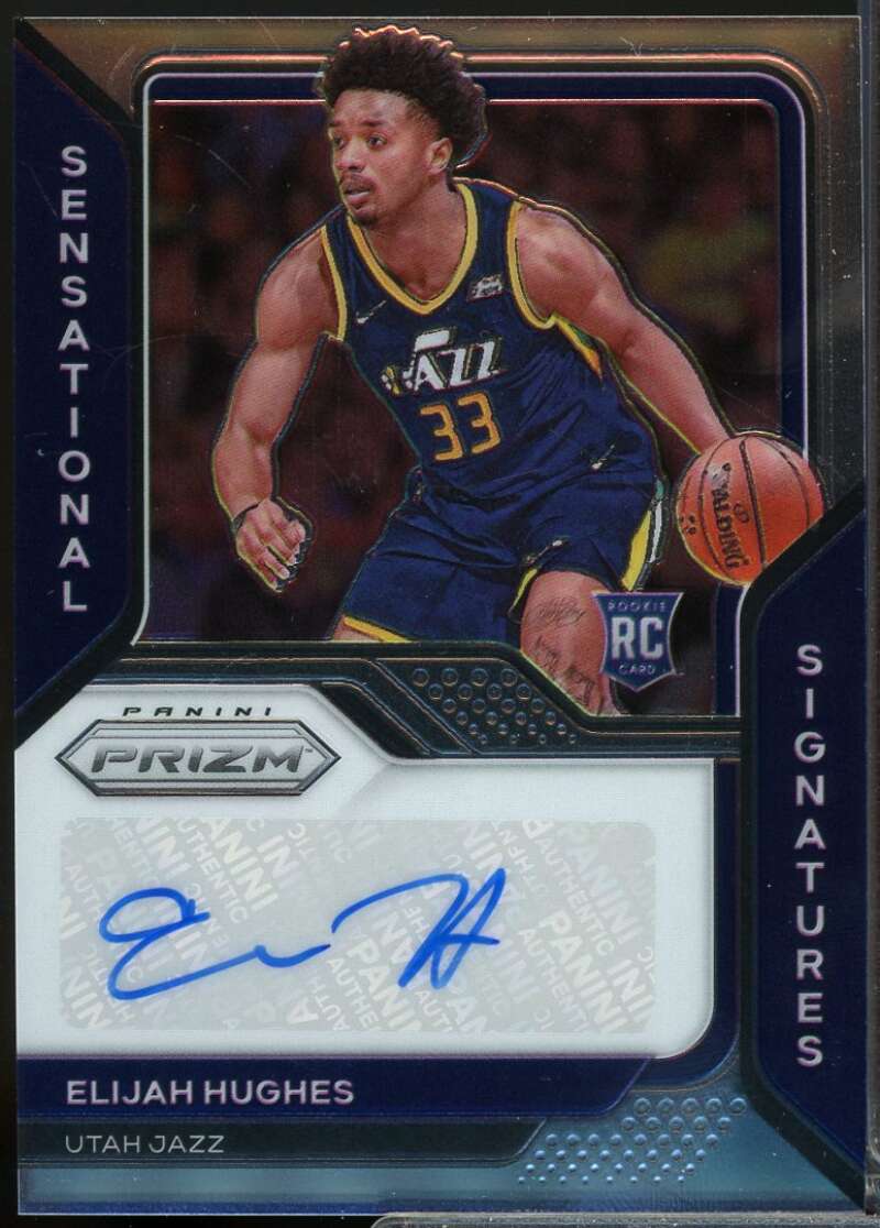 Elijah Hughes Rookie 2020-21 Panini Prizm Sensational Signatures Autograph #99  Image 1