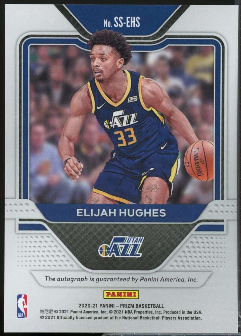 Elijah Hughes Rookie 2020-21 Panini Prizm Sensational Signatures Autograph #99  Image 2